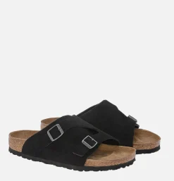 BIRKENSTOCK Zurich Softbed Black Suede*Women Sandales|Sandals