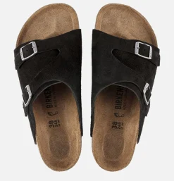 BIRKENSTOCK Zurich Softbed Black Suede*Women Sandales|Sandals